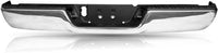Step Bumper Chrome Steel Direct Replacement Compatible With 2002-2008 Dodge Ram 1500/2003-2009 2500 3500 CH1103111 CH1102371 CH1191110 68004420AB 55077340AD