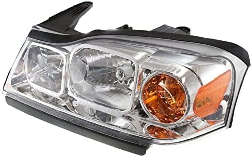 Set Of 2 Front Head Light Assembly Halogen Left Driver & Right Passenger Side Direct Replacement Compatible With 2006-2007 Saturn Vue GM2518143 GM2519143 15877671 15877672