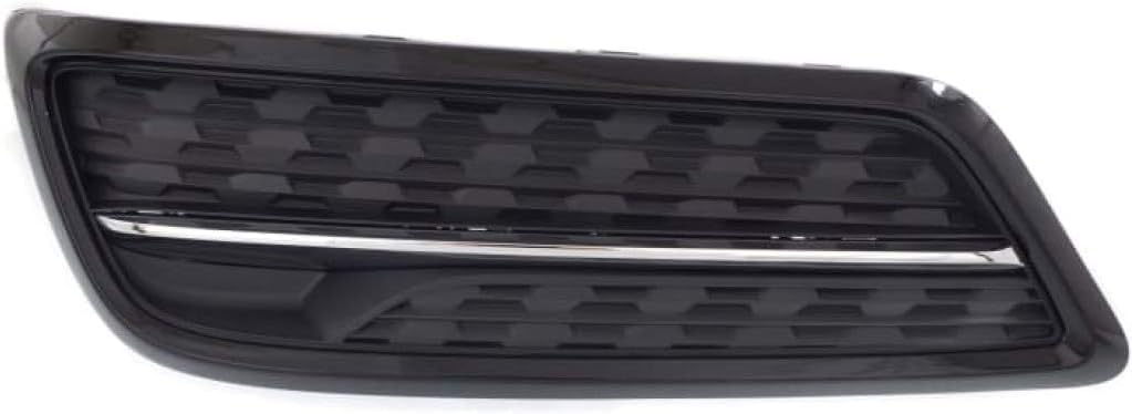 Front Fog Light Cover Painted Black And Chrome Direct Replacement Compatible With 2014-2016 Acura MDX AC1038105 71107TZ5A01