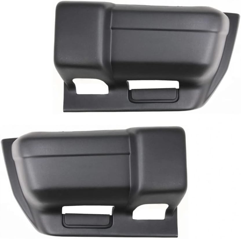Front Bumper End Caps Textured + Mounting Arm Brackets Left Driver & Right Passenger Side Direct Replacement Compatible With Jeep Cherokee 1997-2001 CH1004126 CH1005126 CH1066104