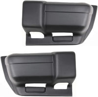 Front Bumper End Caps Textured + Mounting Arm Brackets Left Driver & Right Passenger Side Direct Replacement Compatible With Jeep Cherokee 1997-2001 CH1004126 CH1005126 CH1066104