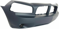 Front Bumper Cover Primed Direct Replacement Compatible With 2006-2010 Dodge Charger CH1000461 4806179AE