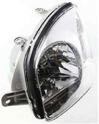 Set Of 2 Front Head Light Assembly Plastic Left Driver & Right Passenger Side Direct Replacement Compatible With 2001-2003 Hyundai Santa Fe HY2502121 HY2503121 9210126050 9210226050