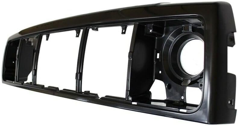 Front Header Panel Thermoplastic + Grille + Headlight Door Bezel Direct Replacement Compatible With 1997-2001 Jeep Cherokee CH1220115 CH1200208 CH2513157 CH2512157 55055233AF