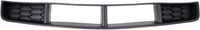 Front Bumper Cover Primed + Upper Grille Black Shell With Honeycomb Insert + Lower Textured Gray Direct Replacement Compatible With 2005-2009 Ford Mustang FO1000575 FO1200422