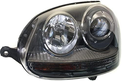 Set Of 2 Front Head Light Right Passenger & Left Driver Side Direct Replacement Compatible With 2005-2010 Volkswagen Jetta / 2006-2009 Rabbit VW2503133 VW2502133 1K6941040B