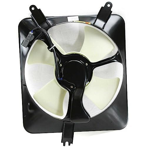 Front Radiator + AC Condenser Cooling Fan Assembly Direct Replacement Compatible with 1994-1997 Honda Accord HO3110101 HO3115118 HO3113102 19015P0A003-PFM 19020PT0003 19