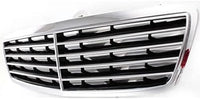 Front Grille Assembly Chrome Shell With Prime Insert Plastic Direct Replacement Compatible With 2000-2002 Mercedes Benz E-Class MB1200116 21088006839040
