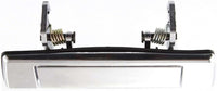 Front Exterior Door Handle Chrome Plastic Left Driver Side Direct Replacement Compatible with 1987-1993 Mazda B2200 B2600 MA1310106 UB4058410 UB4059410