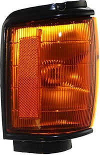 Set Of 2 Front Corner Light Assembly With Black Trim Left Driver & Right Passenger Side Direct Replacement Compatible With 1984-1986 Toyota 4Runner TO2521158 TO2520158