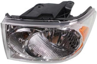 Set Of 2 Front Headlight Assembly With Chrome Interior Left Driver & Right Passenger Side Direct Replacement Compatible With 2007-2009 Dodge Durango CH2518121 CH2519121 55078017AI