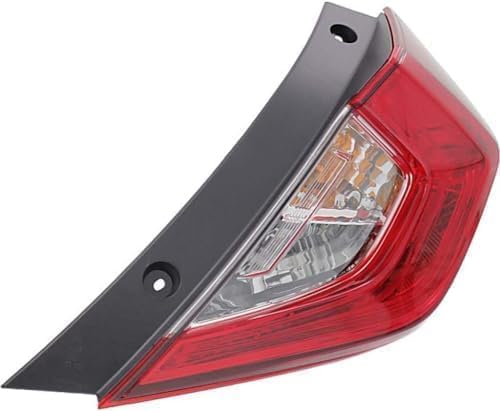 Set Of 2 Tail Light Outer Assembly Right Passenger & Left Driver Side Direct Replacement Compatible With 2016-2021 Honda Civic HO2805110 HO2804110 33500TBAA01 33550TBAA01