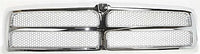 Front Bumper + Grille Chrome + Upper & lower Cover Textured + Head Lights Left And Right Side Direct Replacement Compatible With 1994-2001 Dodge Ram 1500/1994-2002 2500 3500