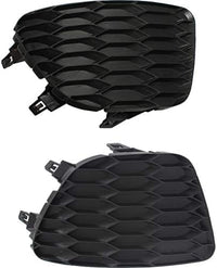 Set Of 2 Front Fog Light Cover Textured Left Driver & Right Passenger Side Direct Replacement Compatible With 2013-2015 Nissan Sentra NI1039124 NI1038124 622563RM0A 622573RM0A