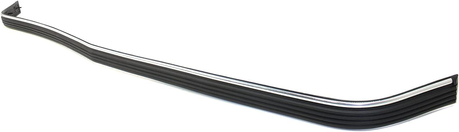 Front Bumper Face Bar Chrome With Pad Holes + Center Filler Primed + Molding Impact Strip Direct Replacement Compatible With 1994-2002 Chevrolet & GMC C/K-Series GM1002802 GM1087180