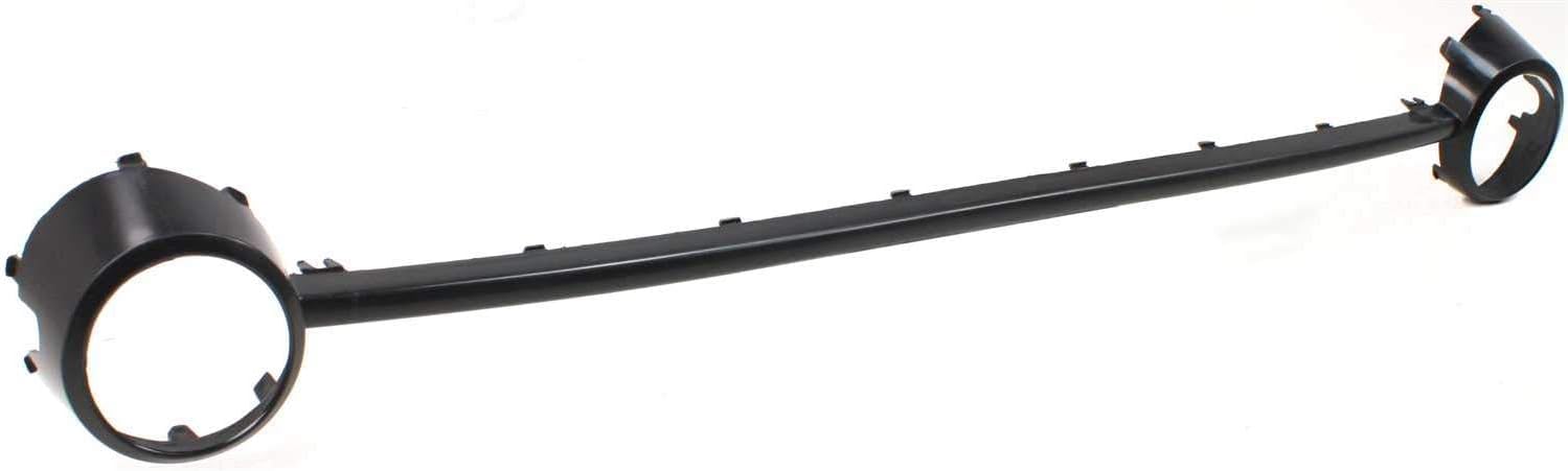 Front Bumper Molding With Fog Light Trim Direct Replacement Compatible With 1988-2000 Volkswagen Beetle VW1044101 1C0807341GRU