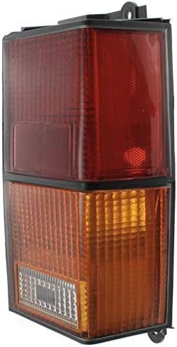 Set Of 2 Tail Light Assembly Plastic Lens And Housing Left Driver & Right Passenger Side Direct Replacement Compatible With 1984-1996 Jeep Cherokee CH2801106 CH2800105
