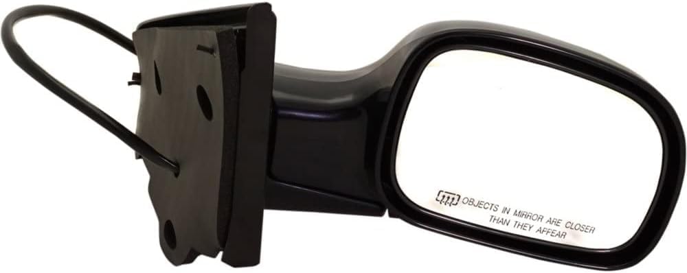Front Power Mirror Manual Folding Heated Primed Right Passenger Side Direct Replacement Compatible With 2001-2007 Dodge Caravan CH1321199 4894404AF