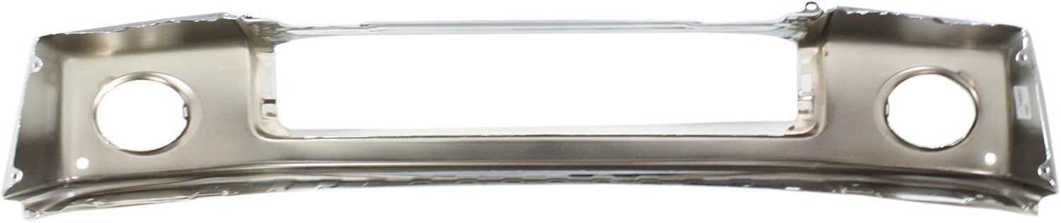 Front Bumper Steel Chrome With Park Assist Sensor Holes Direct Replacement Compatible With 2007-2013 Toyota Tundra TO1002181 521110C901