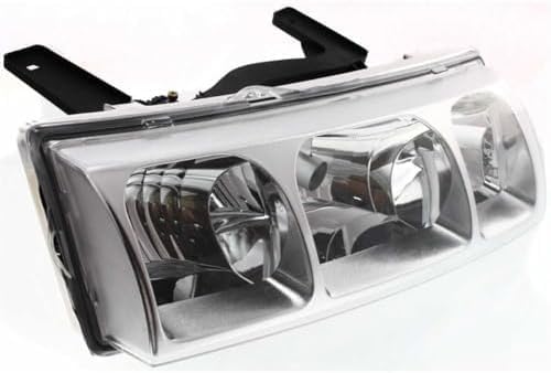 Set Of 2 Front Headlight Assembly With Black Interior Right Passenger & Left Driver Side Direct Replacement Compatible With 2002-2004 Saturn Vue GM2502228 GM2503228 22702945 22702946