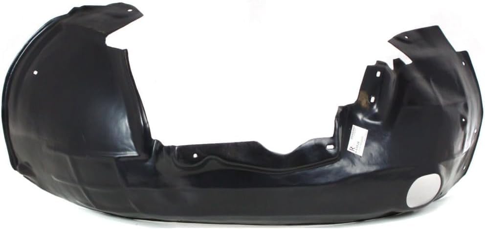Front Fender Liner Right Passenger Side Direct Replacement Compatible with 2005-2011 Audi A6 AU1251107 4F0821134P-PFM
