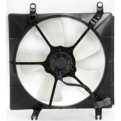 Front Radiator + AC Condenser Cooling Fan Assembly Direct Replacement Compatible with 1994-1997 Honda Accord HO3110101 HO3115118 HO3113102 19015P0A003-PFM 19020PT0003 19