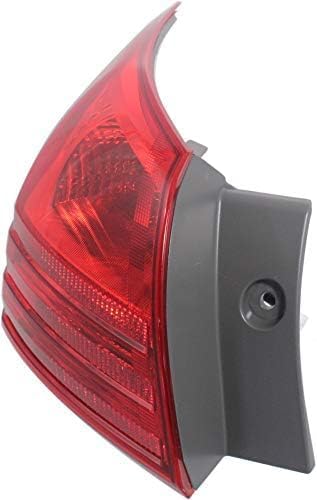 Set Of 2 Tail Light Outer Assembly Plastic Left Driver & Right Passenger Side Direct Replacement Compatible With 2008-2013 Nissan Rogue / 2014-2015 Select NI2801183 NI2800183