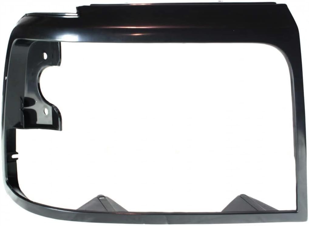 Front Head Light Door Bezel Primed Right Passenger Side Direct Replacement Compatible With 1992-1997 Ford F-Series FO2513135 F3TZ13064AAA