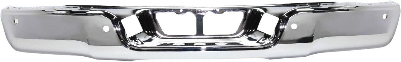 Rear Step Bumper Face Bar Chrome Steel Direct Replacement Compatible With 2007-2013 Toyota Tundra TO1102245 521510C090