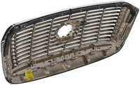 Front Grille Assembly Chrome Shell With Satin Nickel Insert Plastic Direct Replacement Compatible With 2010-2013 Toyota Tundra TO1200338 531000C250