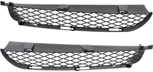 Set Of 2 Front Bumper Upper Grille Right Passenger & Left Driver Side Direct Replacement Compatible With 2004-2006 BMW X5 BM1039139 BM1038139 51117116398 51117116397