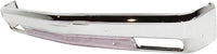 Front Bumper Face Bar Chrome Steel Without Molding Holes Direct Replacement Compatible With 1983-1990 Chevrolet S10 Blazer / 1982-1990 Pickup GM1002365 14033726