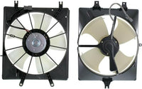 Front Radiator & A/C Condenser Cooling Fan Assembly Plastic Direct Replacement Compatible with 2004-2008 Acura TL AC3115109 AC3113107 19015RDAA01 38615RDAA00