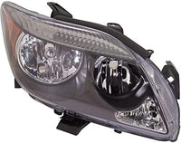 Set Of 2 Front Head Light Assembly Lens And Housing Plastic Left Driver & Right Passenger Side Direct Replacement Compatible With 2005-2007 Scion tC SC2502101 SC2503101