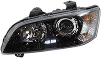 Set Of 2 Front Head Light Assembly Plastic Left Driver & Right Passenger Side Direct Replacement Compatible With 2008-2009 Pontiac G8 GM2503328 GM2502328 92224813 92224812