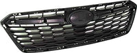 Front Grille Assembly Textured Black Shell And Insert Plastic Direct Replacement Compatible With 2017-2019 Subaru Impreza SU1200170 91122FL00B