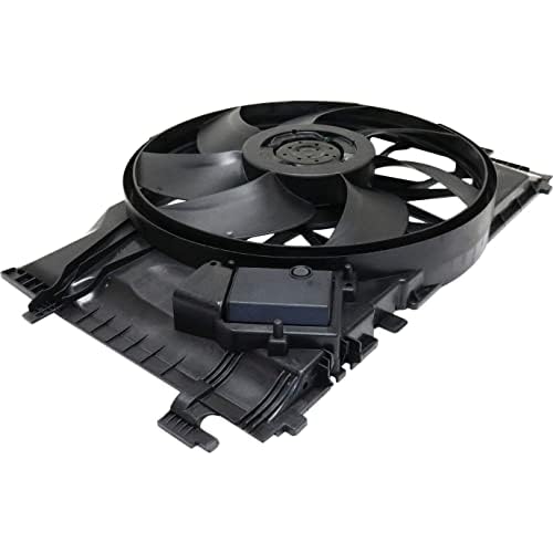 Front Radiator Cooling Fan Assembly Direct Replacement Compatible with 2003-2005 Mercedes Benz CLK320 / 2001-2007 C-Class MB3000102 203500029328