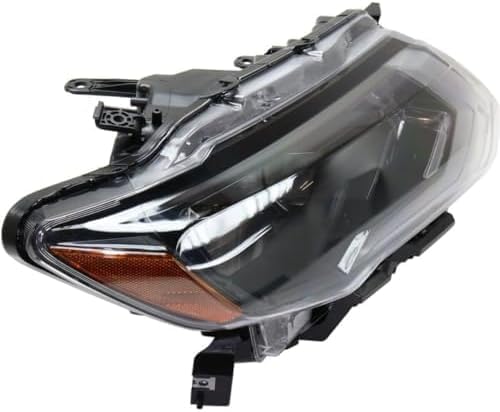 Set Of 2 Front Headlight Assembly Halogen Left Driver & Right Passenger Side Direct Replacement Compatible With 2017-2020 Nissan Rogue NI2502254 NI2503254 260606FL0A 260106FL0A