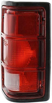 Set of 2 Tail Light Lens And Housing With Black Trim Right Passenger & Left Driver Side Direct Replacement Compatible With 1988-1993 Dodge Full Size Pickup CH2800114 CH2801114