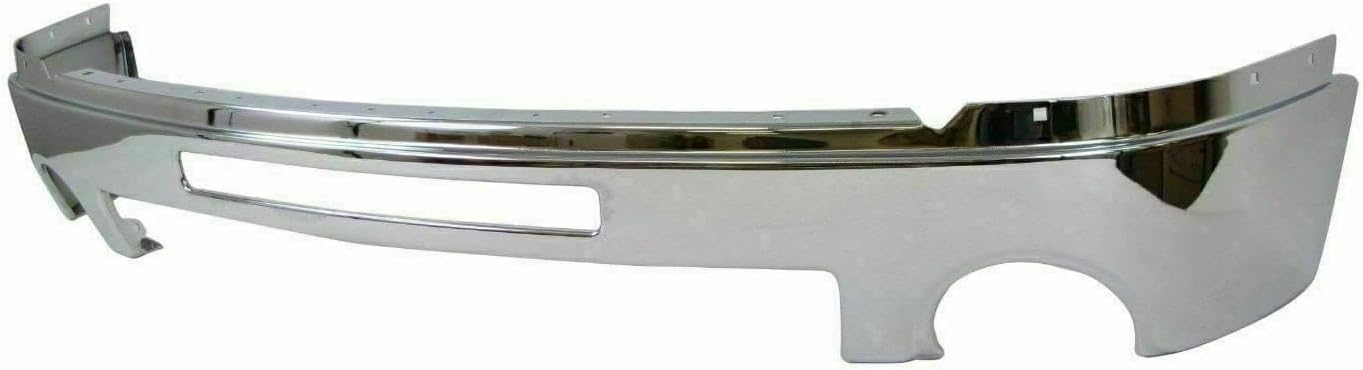 Front Bumper Steel + Grille Chrome Shell/Paintable Insert + Upper Cover Primed + Lower Valance Textured + Bracket Direct Replacement Compatible With GMC Sierra 1500 2007-2013