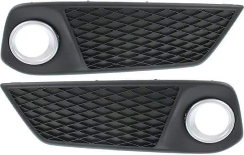 Set Of 2 Front Fog Light Cover Primed Plastic Right Passenger & Left Driver Side Direct Replacement Compatible With 2013-2015 Acura RDX AC1039102 AC1038102 71105TX4A11 71109TX4A11