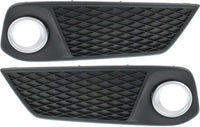 Set Of 2 Front Fog Light Cover Primed Plastic Right Passenger & Left Driver Side Direct Replacement Compatible With 2013-2015 Acura RDX AC1039102 AC1038102 71105TX4A11 71109TX4A11