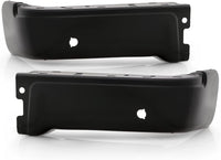 Set Of 2 Rear Step Bumper Face Bar Only Powdercoated Black Left Driver & Right Passenger Side Direct Replacement Compatible With 2009-2014 Ford F-150 FO1102373 9L3Z17906DPTM