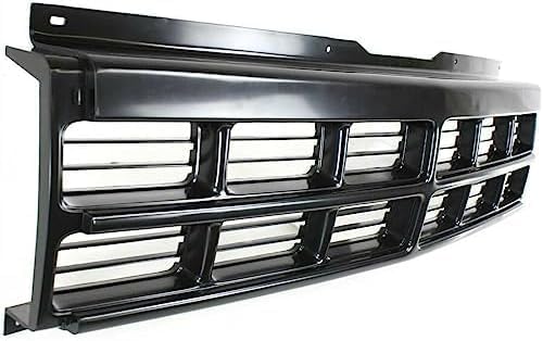 Front Grille Primed Shell And Insert Plastic Direct Replacement Compatible With 1991-1996 Dodge Dakota CH1200194 5BB76KX8