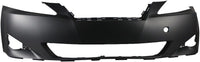 Front Bumper Cover Primed Without Washer Holes Direct Replacement Compatible With 2006-2008 Lexus IS250 / IS350 LX1000163 5211953925
