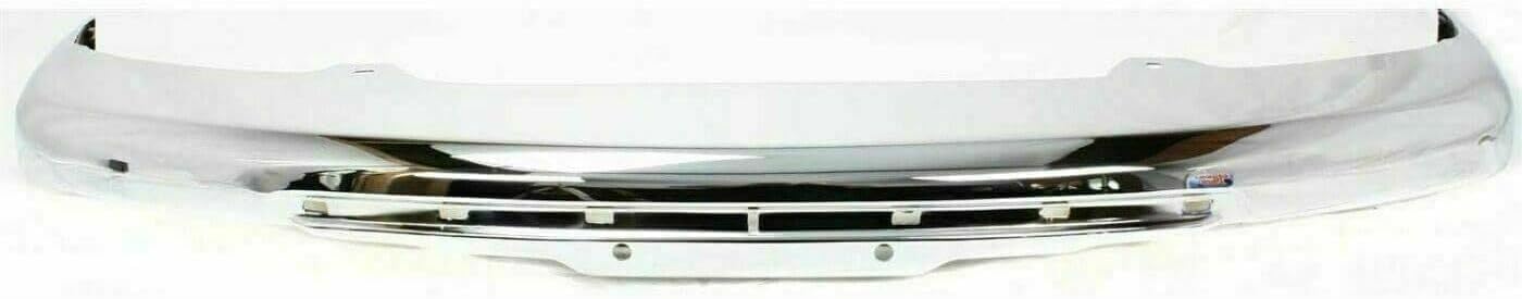 AUTOS PARTS PLUS Front Bumper Impact Bar Chrome Steel + Lower Valance With Fog Light Holes + Extension Textured Direct Replacement Compatible With 2004-2012 Chevrolet Colorado/GMC Canyon GM1092183