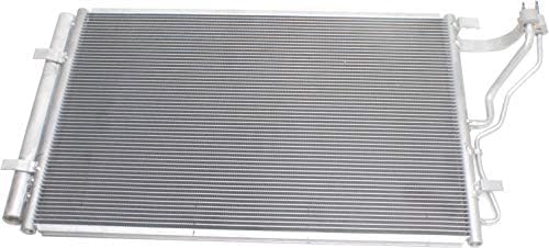 Front A/C Condenser Aluminum Core Direct Replacement Compatible With 2014-2017 Hyundai Elantra/Coupe 2016-2017 GT / 2015-2018 FORTE/FORTE 5 HY3030162 976063X601