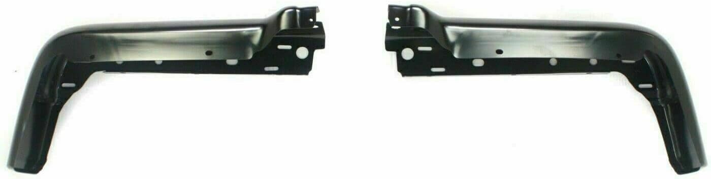 AUTOS PARTS PLUS Rear Bumper Step Pad Primed With Towing Package & Object Sensor Holes + End Caps Left Driver and Right Passenger Side Direct Replacement Compatible With 2009-2014 Ford F-150 FO1102373