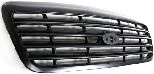 Front Grille Painted Black Shall And Insert Direct Replacement Compatible With 1999-2000 Ford Crown Victoria FO1200379 XW7Z8200AAA