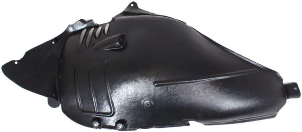 Front Section Fender Liner Right Passenger Side Direct Replacement Compatible with 2007-2010 Mercedes Benz CL-Class MB1249121 2166901030